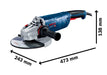 BOSCH Ugaona brusilica GWS 24-230 P (06018C3100)-SBT Alati Beograd