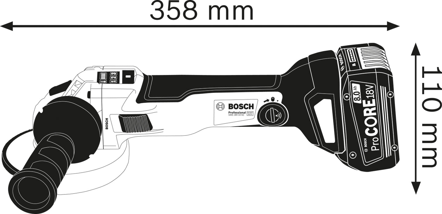 BOSCH Akku-ugaona brusilica GWS 18V-10 SC (06019G340E)-SBT Alati Beograd