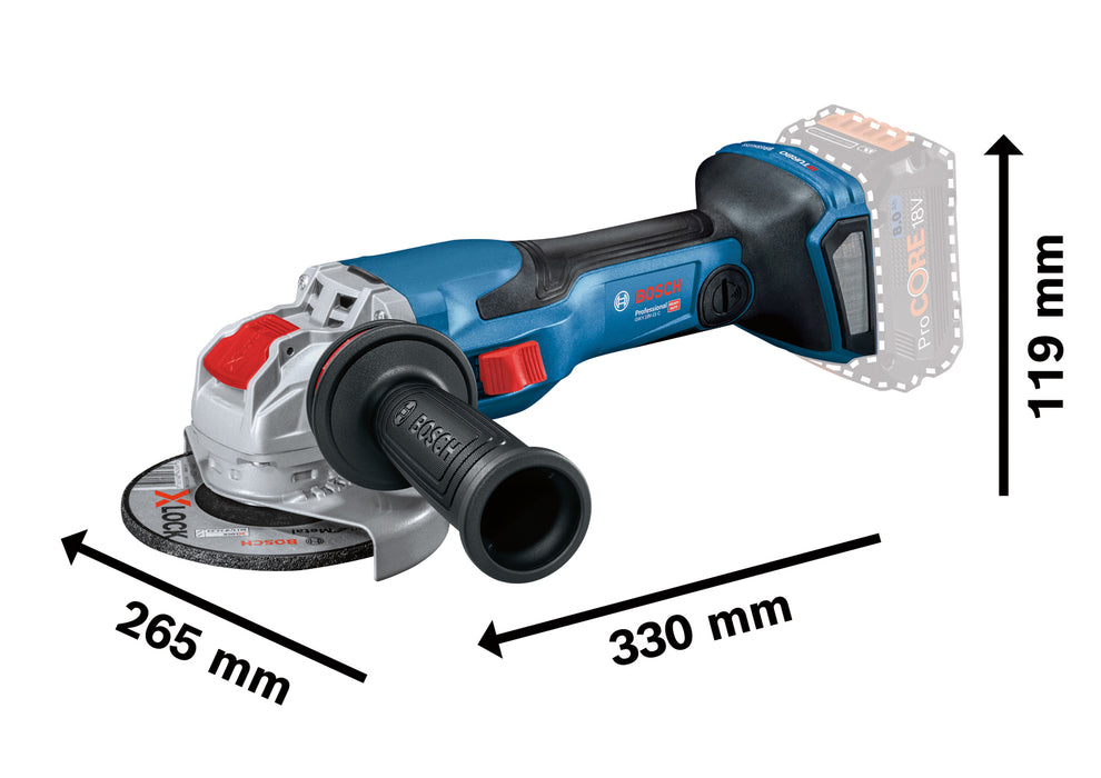 BOSCH Akku-ugaona brusilica GWX 18V-15 C (06019H6401)