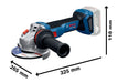 BOSCH Akku-ugaona brusilica GWS 18V-11 S (06019N4002)-SBT Alati Beograd