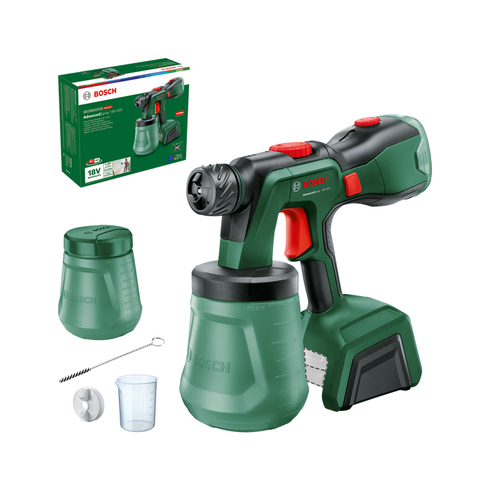 BOSCH AdvancedSpray 18V-500 - Pištolj za prskanje AdvancedSpray 18V-50 (0603208200)-SBT Alati Beograd