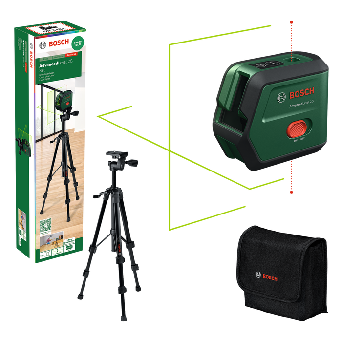 BOSCH Set AdvancedLevel 2G - Gradjevinski laser AdvancedLevel 2G Set (0603663G01)-SBT Alati Beograd