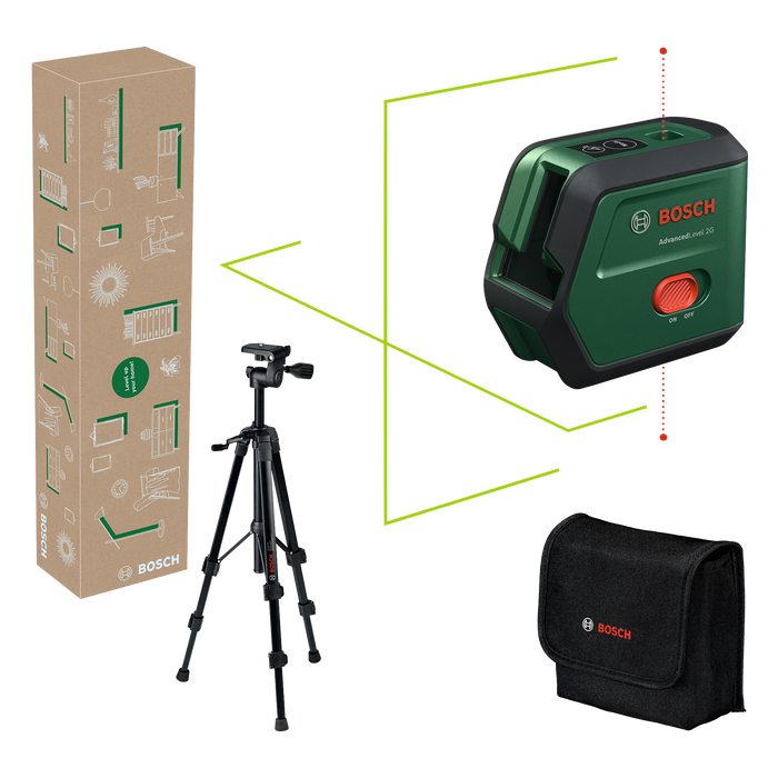 BOSCH Set AdvancedLevel 2G - Gradjevinski laser AdvancedLevel 2G Set (0603663GZ1)-SBT Alati Beograd