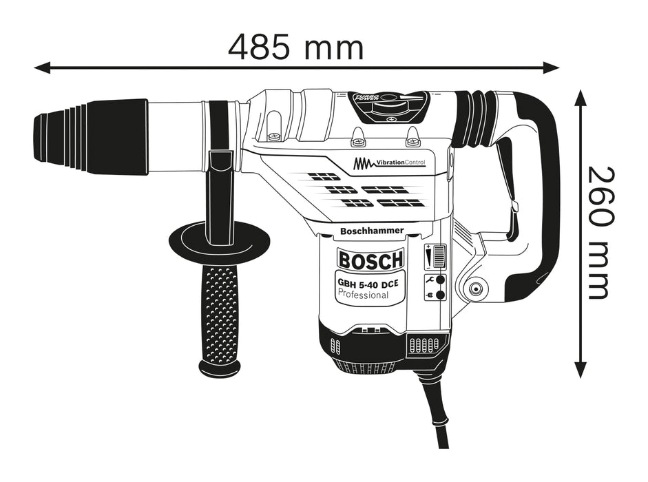 BOSCH El.pneumatski čekić GBH 5-40 DCE (0611264060)-SBT Alati Beograd