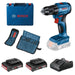 BOSCH Profesionalni set: Akumulatorska vibraciona bušilica/odvrtač GSR 185-LI + 2 x 2,0 Ah akumulatora+ 23-delni set dodatnog pribora u koferu - (0615990N25)-SBT Alati Beograd