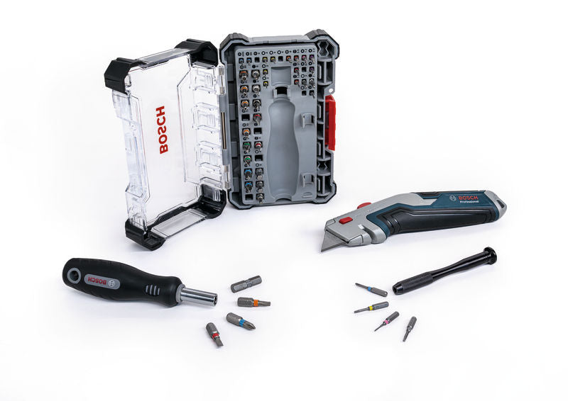 BOSCH Precision Bit Set + Utility Knife Kit - (061599766R)-SBT Alati Beograd