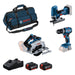 BOSCH GSB 18V-45; GST 18V-125 S; GKS 18V-57-2; 2x GBA 18V 4.0Ah; GAL 18V-40; srednja torba - Combi komplet 18V GSB+GKS+GST+2x4.0Ah+GA (0615A5005N)-SBT Alati Beograd