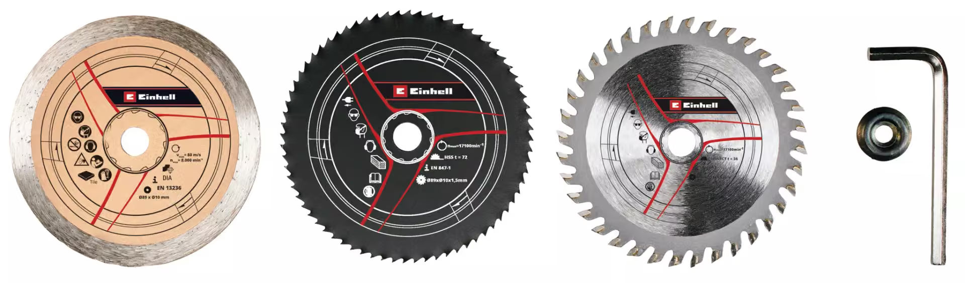 Einhell 49575915 mini set listova za cirkular, 89x10mm, 5kom
