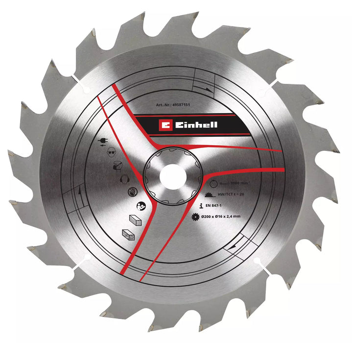 Einhell 49587151 rezni list za cirkular, 200x16x2.4mm, 20 zuba