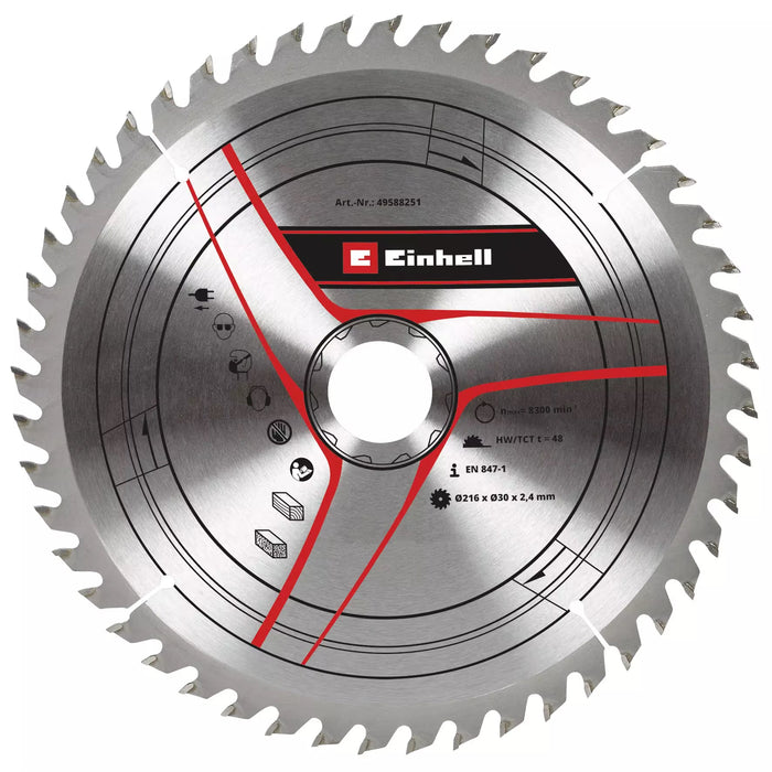 Einhell 49588251 rezni list za cirkular, 216x30x2.4mm, 48 zuba
