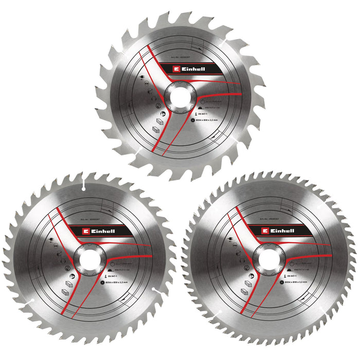Einhell TCT rezni listovi 254x30x3.2mm T24/42/60, 3kom