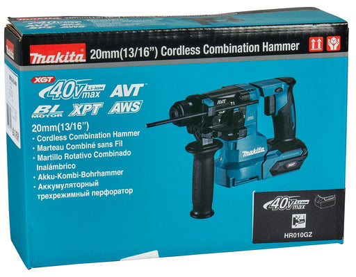 Akumulatorski elektro-pneumatski čekić / bušilica SDS-Plus Makita HR010GZ; 40V XGT; bez baterije i punjača