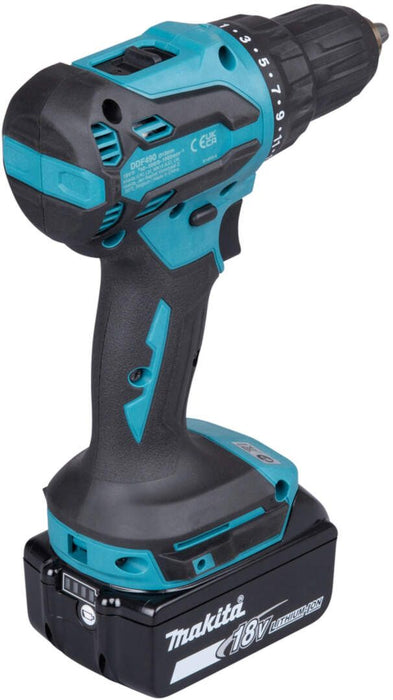 Akumulatorska bušilica - odvrtač Makita DDF490WV; 1 x 2,0Ah 18V + kofer