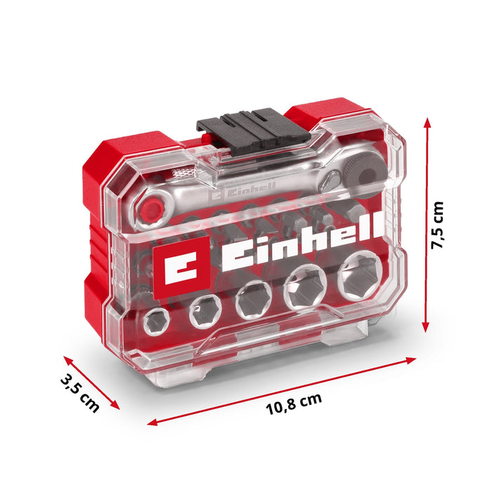 EINHELL - XS-Case 21-del set alata I bitova, 1/4" 25mm bit, nas.ključ. I ručica - (49118683)-SBT Alati Beograd