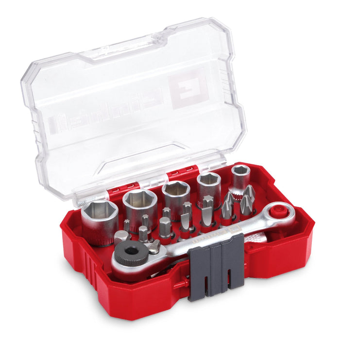 EINHELL - XS-Case 21-del set alata I bitova, 1/4" 25mm bit, nas.ključ. I ručica - (49118683)-SBT Alati Beograd