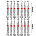 EINHELL - M-Case 42-del set bitova 25-50mm, 1/4" 25-50mm bit, 2xmag. Nastavak - (49118953)-SBT Alati Beograd