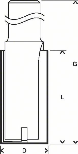 Bosch glodala za kanale 12 mm, D1 12 mm, L 38,1 mm, G 80 mm - 2608629365