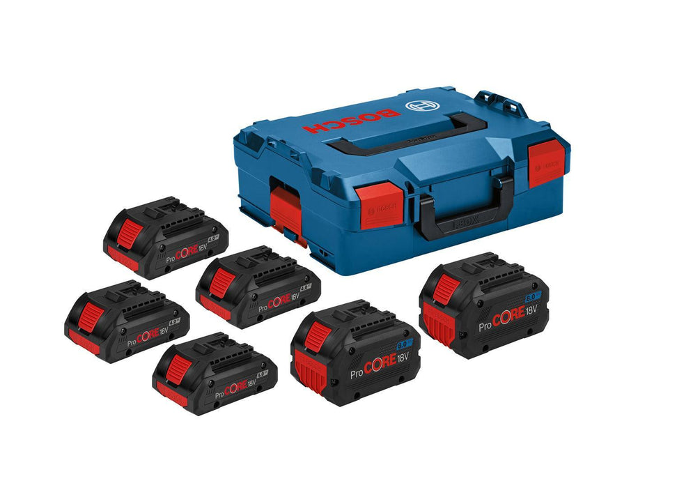 BOSCH 4 x ProCORE18V 4.0Ah + 2 x ProCORE18V 8.0Ah - Akumulatorski paket 4x PC18V4.0+2x PC18V (1600A02A2T)-SBT Alati Beograd