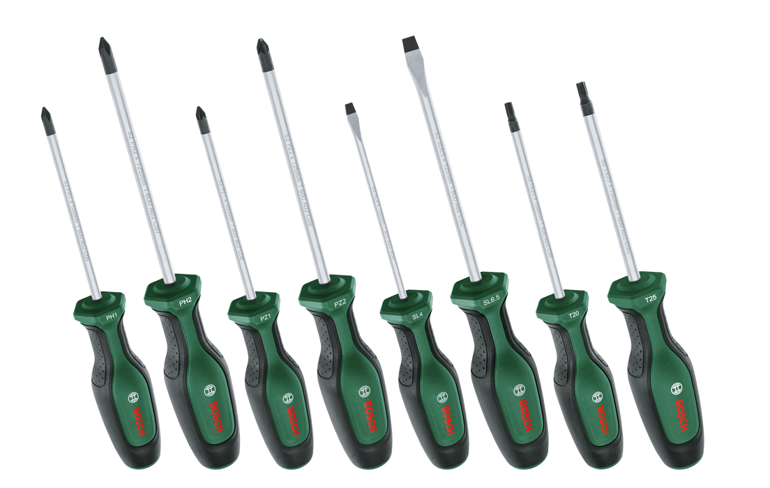 BOSCH 8-delni set odvrtača - Odvrtač 8pcs Set (1600A02BX8)-SBT Alati Beograd