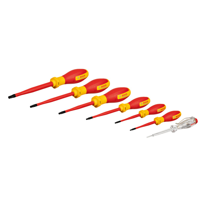 BOSCH Komplet VDE odvrtača TX 7 kom. - Odvrtač VDE Screwdriver Set TX 7pc (1600A02NF8)-SBT Alati Beograd