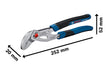BOSCH Klešta za pumpu za vodu 250 mm - Papagaj klešta Water pump plier 250mm (1600A02W3N)-SBT Alati Beograd