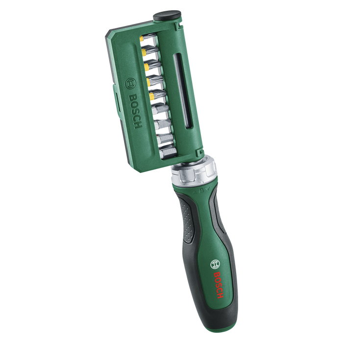 BOSCH 19-delni set bitova odvrtača za zupčanike - Odvrtač Ratchet Screwdriver with 18x bit (1600A02Z9A)-SBT Alati Beograd