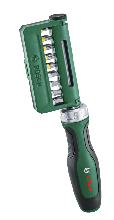 BOSCH 19-delni set bitova odvrtača za zupčanike - Odvrtač Ratchet Screwdriver with 18x bit (1600A02Z9A)-SBT Alati Beograd