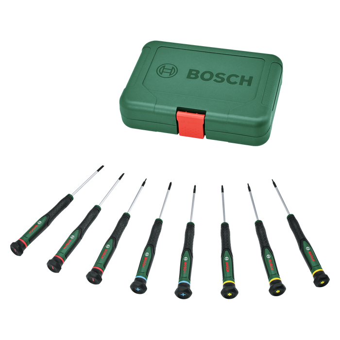 BOSCH 8-delni set preciznih odvrtača - Odvrtač - Precision screwdriver 8-Piece (1600A02Z9M)-SBT Alati Beograd