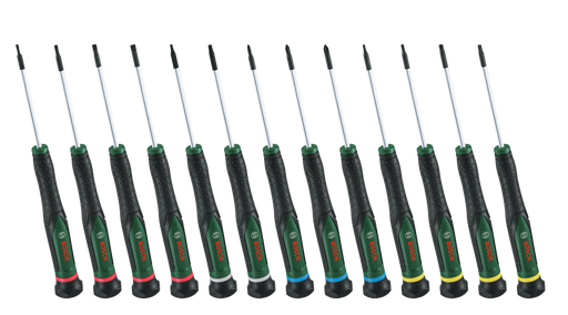 BOSCH 13-delni set preciznih odvrtača - Odvrtač - Precision Screwdriver Set 12-P (1600A02Z9N)-SBT Alati Beograd