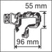 BOSCH PRO EPH vešalica za kablove, 20 kablova NYM 3×1,5 mm² - (1600A032GD)-SBT Alati Beograd