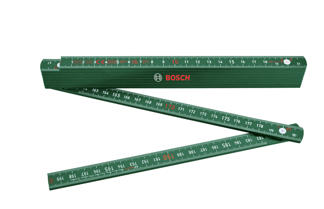 BOSCH Sklopivi lenjir 2 m - Merna letva sa colovima Folding Ruler 2m (1600A032V3)-SBT Alati Beograd