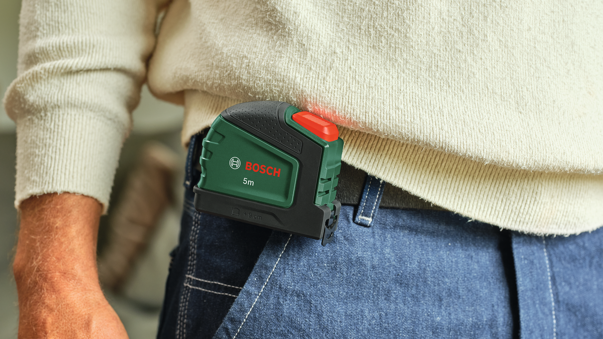 BOSCH Trakasti metar od 5 m + držač za olovku - Merna traka Tape Measure 5m incl. pencil (1600A03318)-SBT Alati Beograd