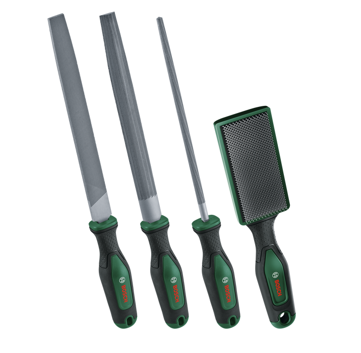 BOSCH File Set 200 mm / 8" with brush 4-Piece - Turpija File Set + Brush (1600A034GM)-SBT Alati Beograd