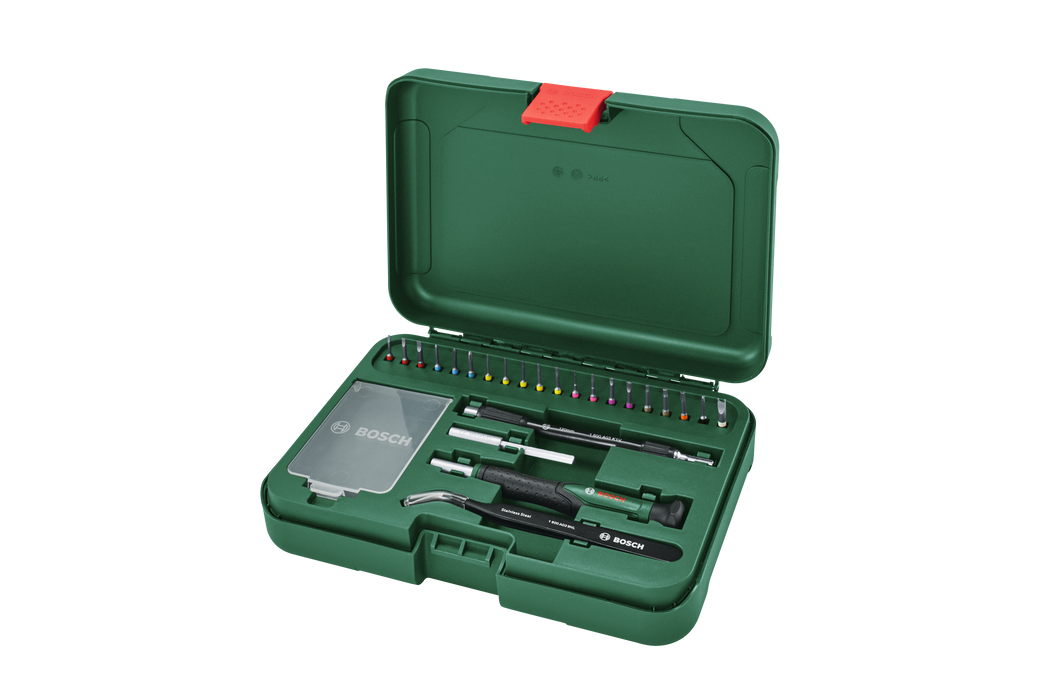 BOSCH 24-delni set preciznih odvijača s bitovima - Odvrtač PrecBitScrewdrivSet (1600A039HT)-SBT Alati Beograd