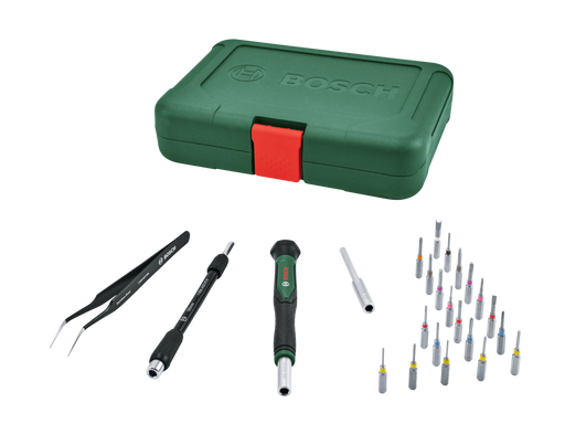 BOSCH 24-delni set preciznih odvijača s bitovima - Odvrtač PrecBitScrewdrivSet (1600A039HT)-SBT Alati Beograd