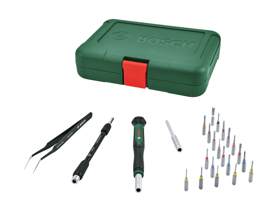 BOSCH 24-delni set preciznih odvijača s bitovima - Odvrtač PrecBitScrewdrivSet (1600A039HT)-SBT Alati Beograd