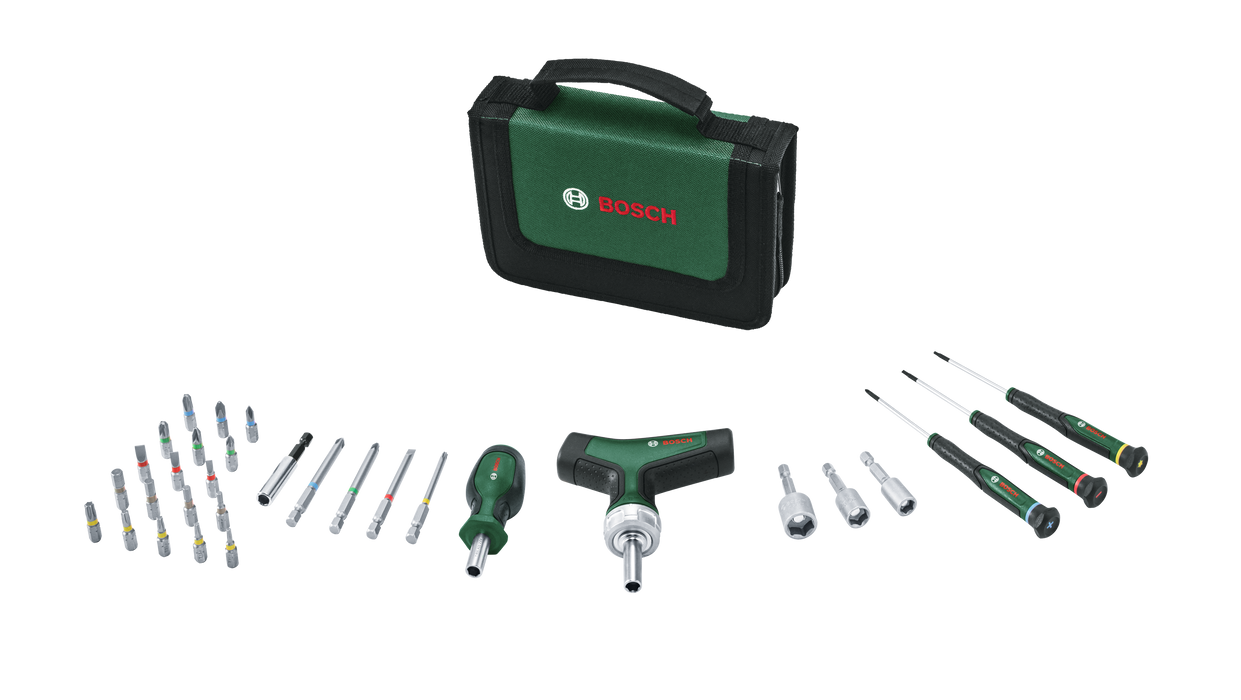BOSCH 31-delni mešoviti set za pričvršćivanje - Odvrtač Screwdriver Set 31 (1600A039HX)-SBT Alati Beograd