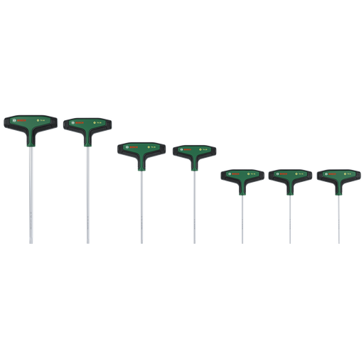 BOSCH 7-delni set Torx odvrtača sa T-drškom - (1600A039J2)-SBT Alati Beograd