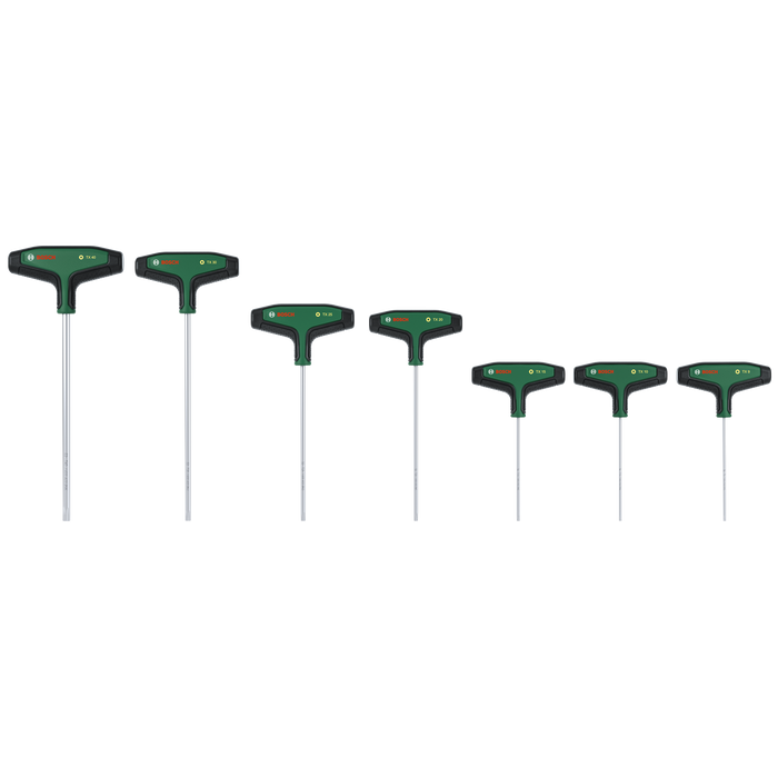 BOSCH 7-delni set Torx odvrtača sa T-drškom - (1600A039J2)-SBT Alati Beograd