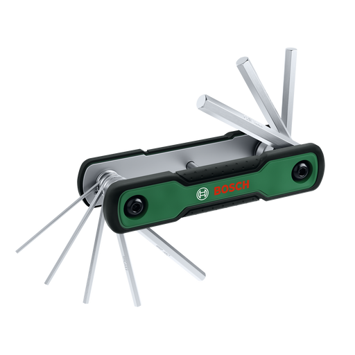 BOSCH 8-u-1 set sklopivih šestougaonih ključeva - Rakljasti ključ Folding Hex Key Set (1600A039L7)-SBT Alati Beograd
