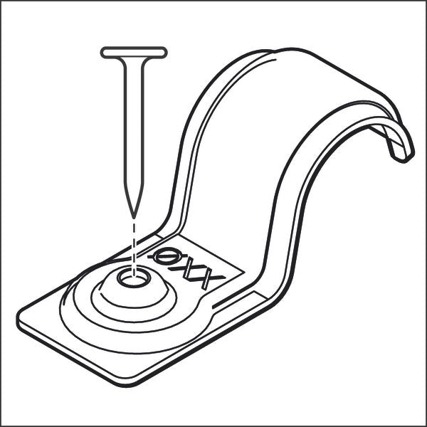 BOSCH PRO Metal jednostruki držač kabla, EMS-6 - Kablovska obujmica PRO EMS-6 (1600A03C25)-SBT Alati Beograd