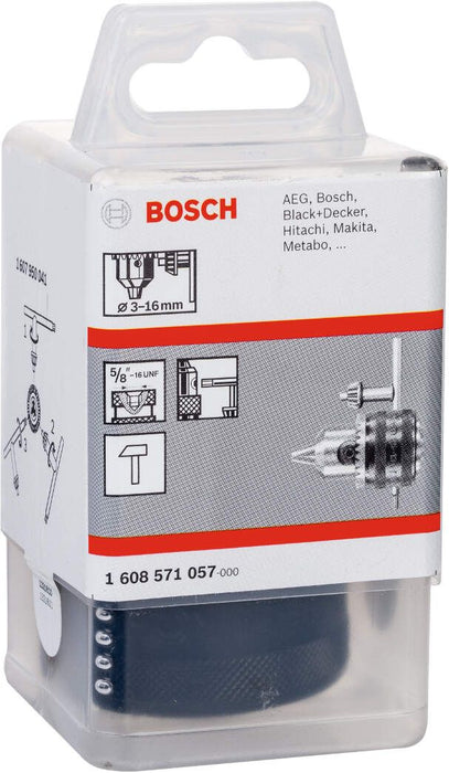 Bosch klasična stezna glava do 16 mm 3-16 mm, 5/8" - 16 - 1608571057