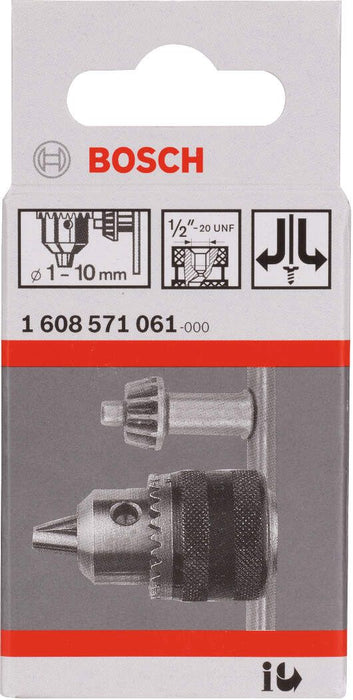 Bosch klasična stezna glava do 10 mm 1-10 mm, 1/2" - 20 - 1608571061