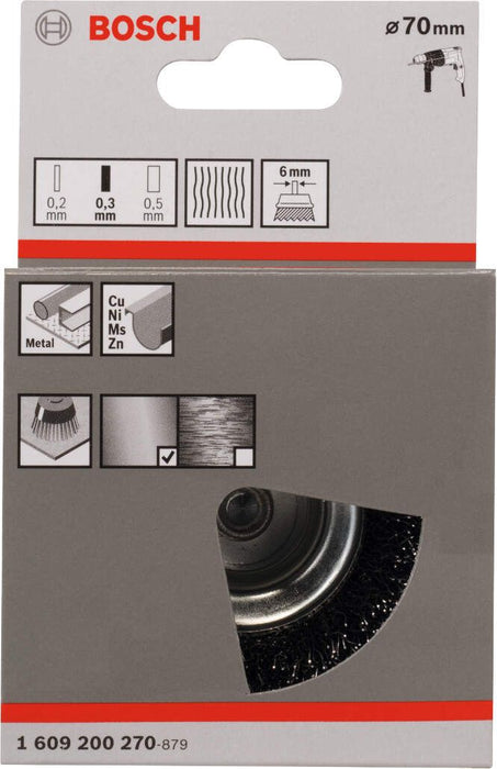 Bosch lončasta četka 70 mm, 0,3 mm - 1609200270