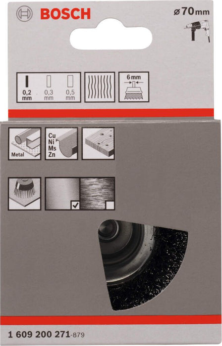 Bosch lončasta četka 70 mm, 0,2 mm - 1609200271