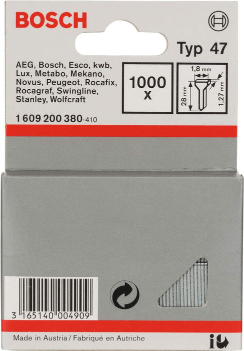 Bosch ekser tip 47 1,8 x 1,27 x 28 mm - 1609200380