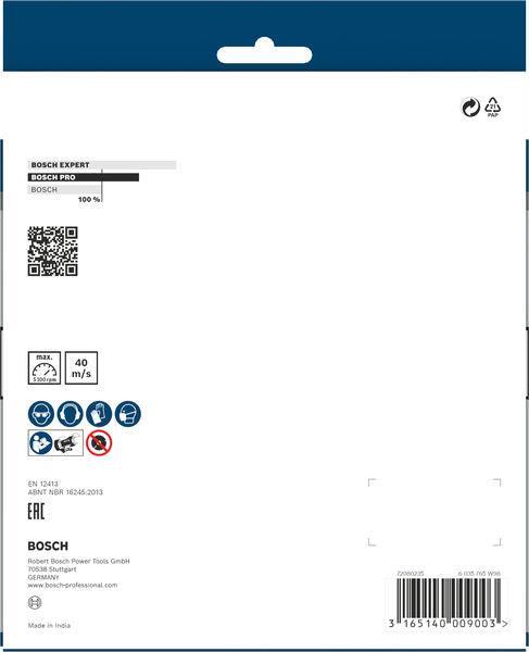 BOSCH PRO Metal brusno tocilo, 150×20×20 mm, G60 - Br.ploča za dvostranu brusilicu150,20,60 (1609201650)-SBT Alati Beograd