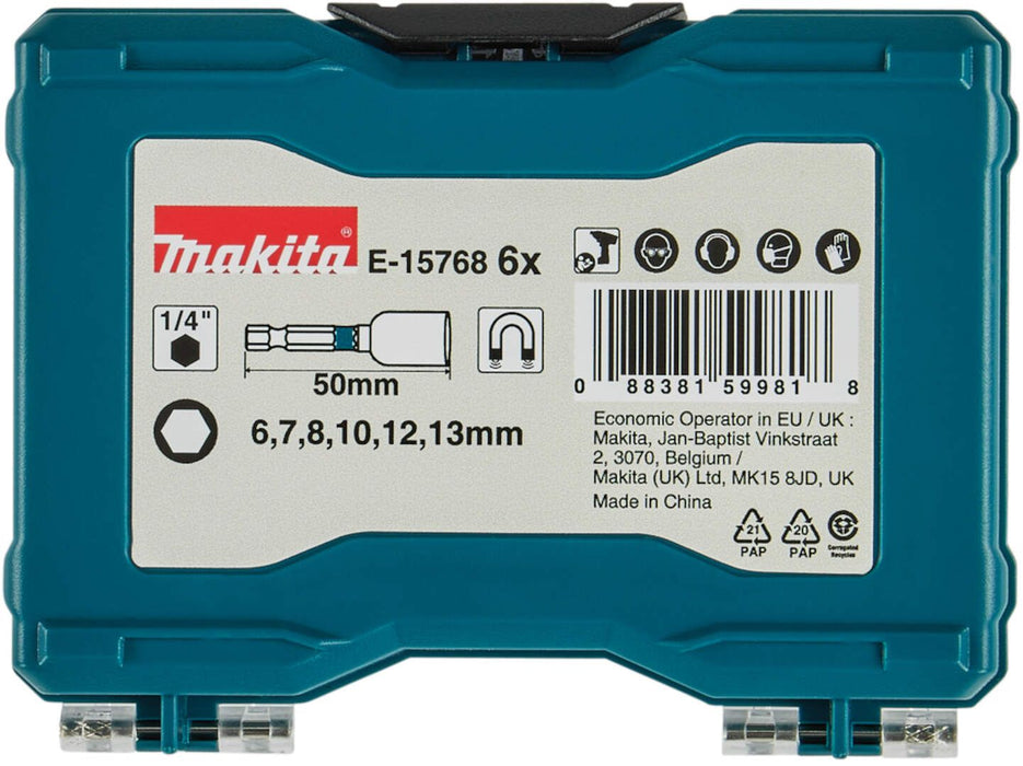 Set Impact BLACK magnetnih nasadnih ključeva 6-delni Makita E-15768