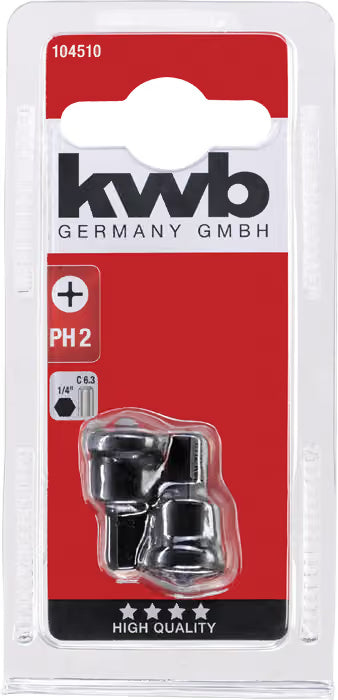 KWB 49104510 2 PH2 bita sa graničnikom, za gips