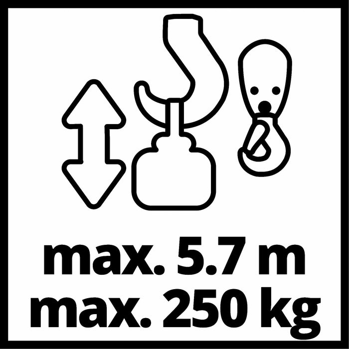 EINHELL - TC-EH 250, Dizalica sa sajlom - (2255130)-SBT Alati Beograd